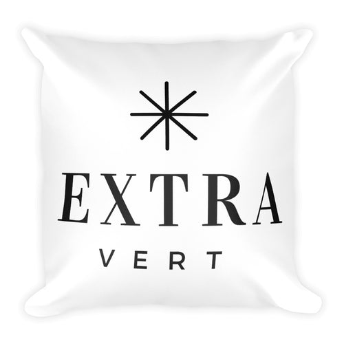 Extravert / Introvert - Square Pillow